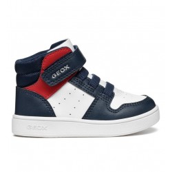 GEOX ΑΓΟΡΙ SNEAKERS B465LA 000BC C0899 ΑΣΠΡΟ ΝΑΥΤΙΚΟ
